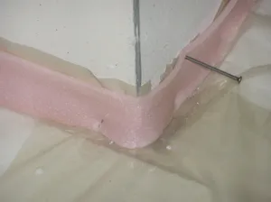 Anhydrit - obvodová dilatece Mirelonem Anhydrit - obvodová dilatece Mirelonem