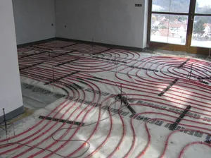 Anhydrit - podlahové topení trubkové Anhydrit - podlahové topení trubkové